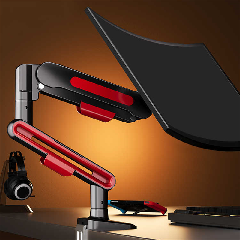Desk Setup Monitor Arm - Adjustable Single Monitor Mount Desktop Bracket