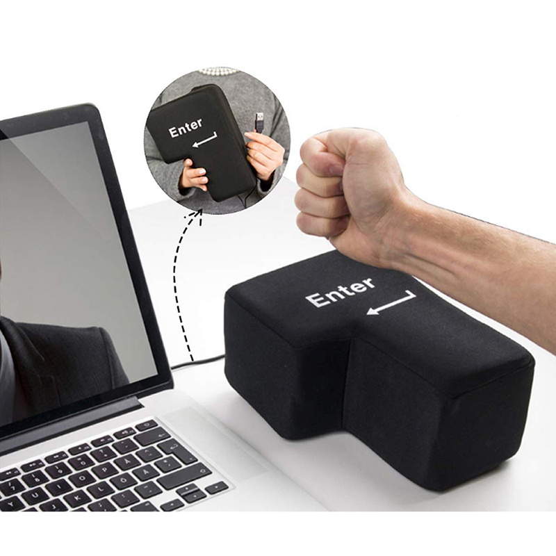 Desk Setup Programmer - Big USB Enter Key Anti Stress