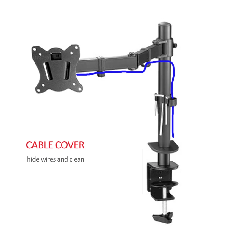 Desk Setup Monitor Arm - DL-M902-140 Full Motion Rotate Grommet Clamp