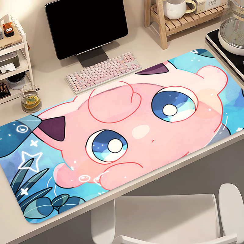 Desk Setup Computer - Anime Mouse Pad 90x40cm Pokemon Jigglypuff