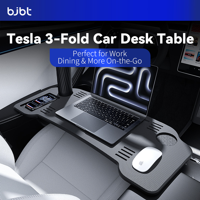 Desk Setup Computer - BJBT Foldable Car Laptop Desk Upgraded