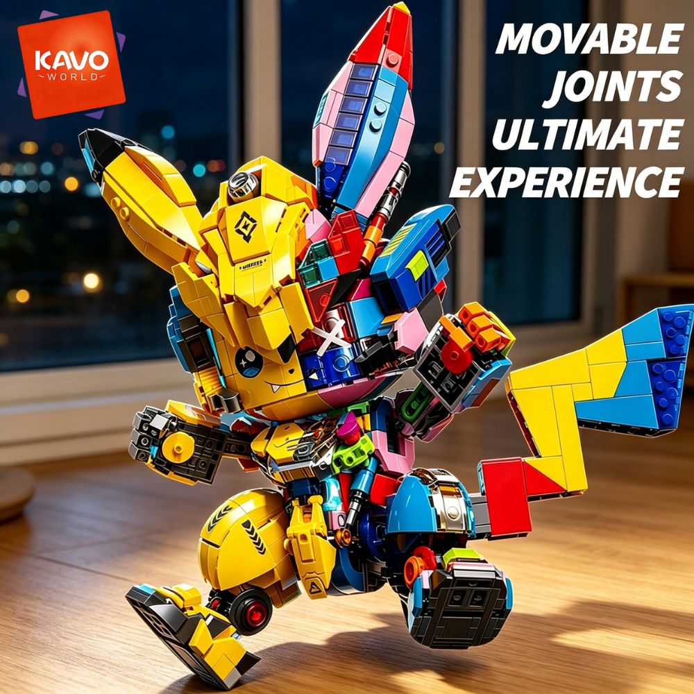 Desk Setup Small Room - KAVOWORLD 1505PCS Mechanical Mouse Mecha Building