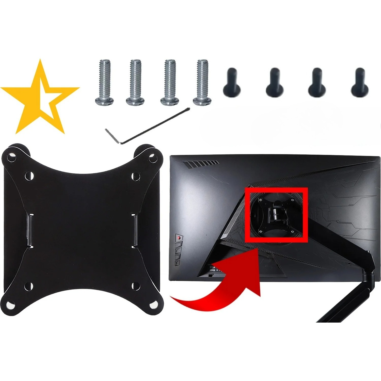 Desk Setup Monitor Arm - VESA Mount Adapter for ASUS ProArt