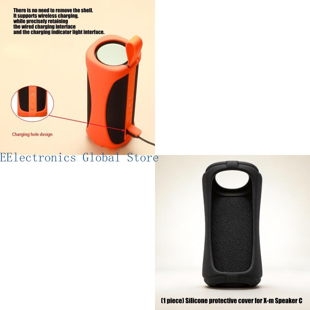 Speaker Desk Setup - 462B Soft Silicone Cover for Bluetooth-Compatible