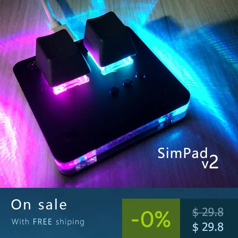 Desk Setup Programmer - SimPad OSU Mini Keyboard Touch Wheel
