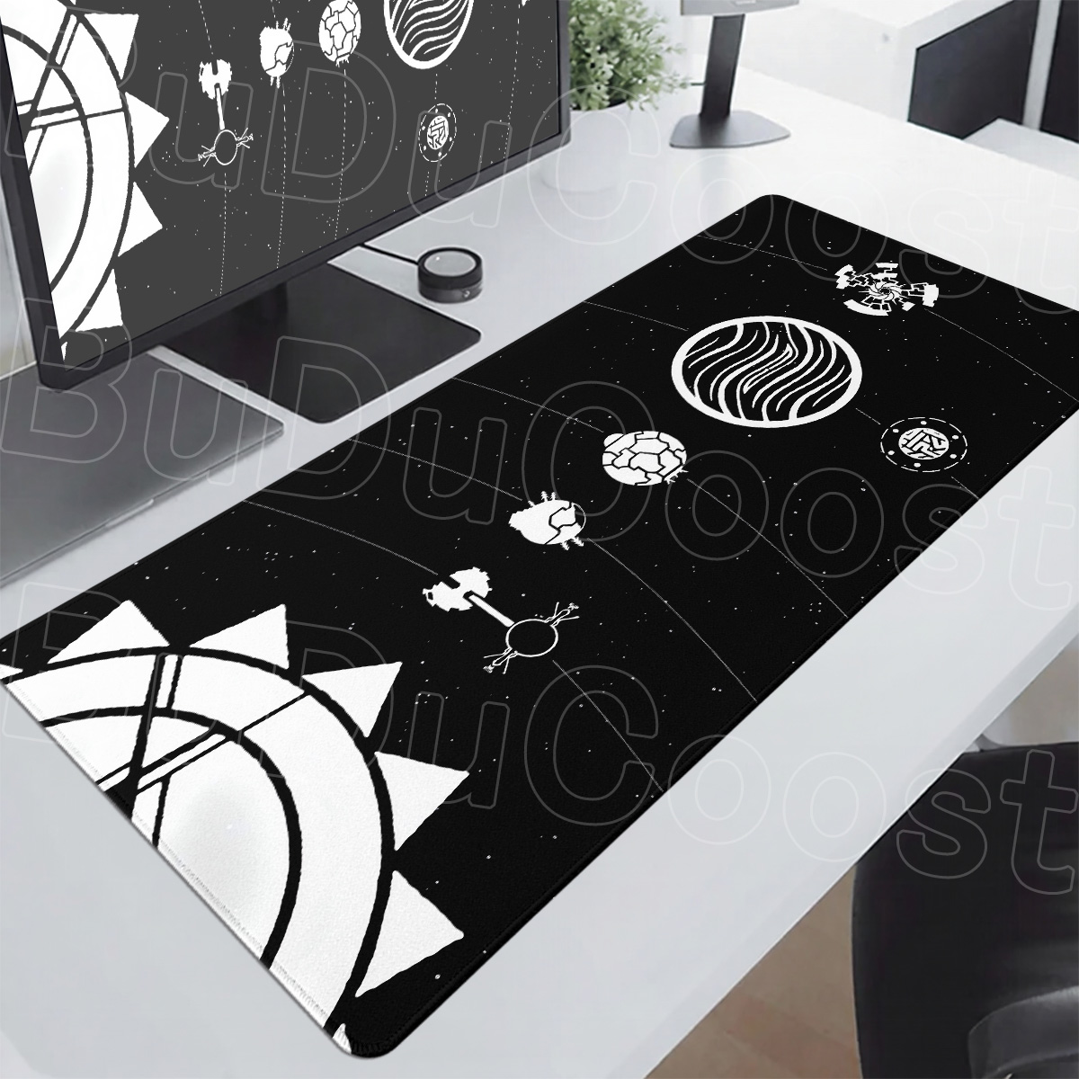 Black & White Universe Space S - Desk Setup Anime recension och pris