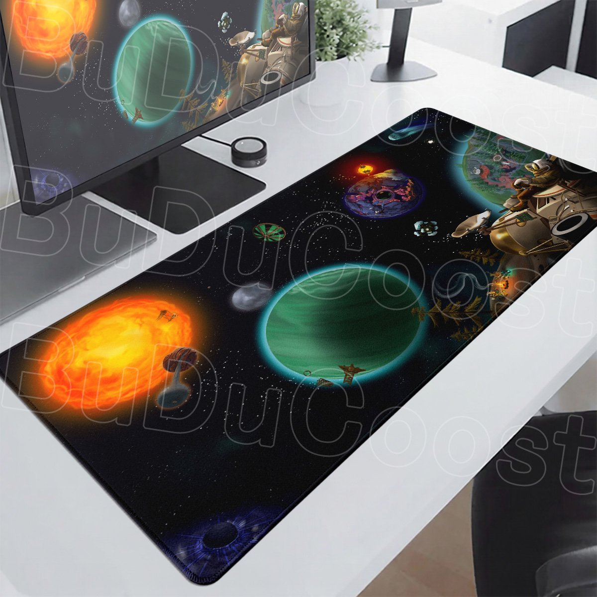 Black & White Universe Space S - Desk Setup Anime recension och pris