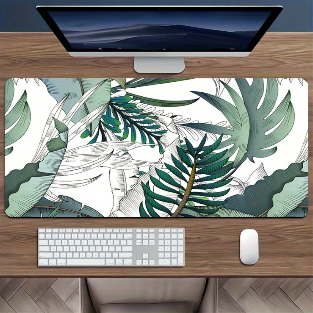 Tropical plant pattern, anti-s - Desk Setup With Plants recension och pris