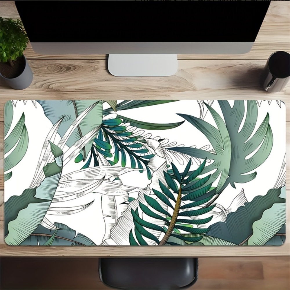 Tropical plant pattern, anti-s - Desk Setup With Plants recension och pris