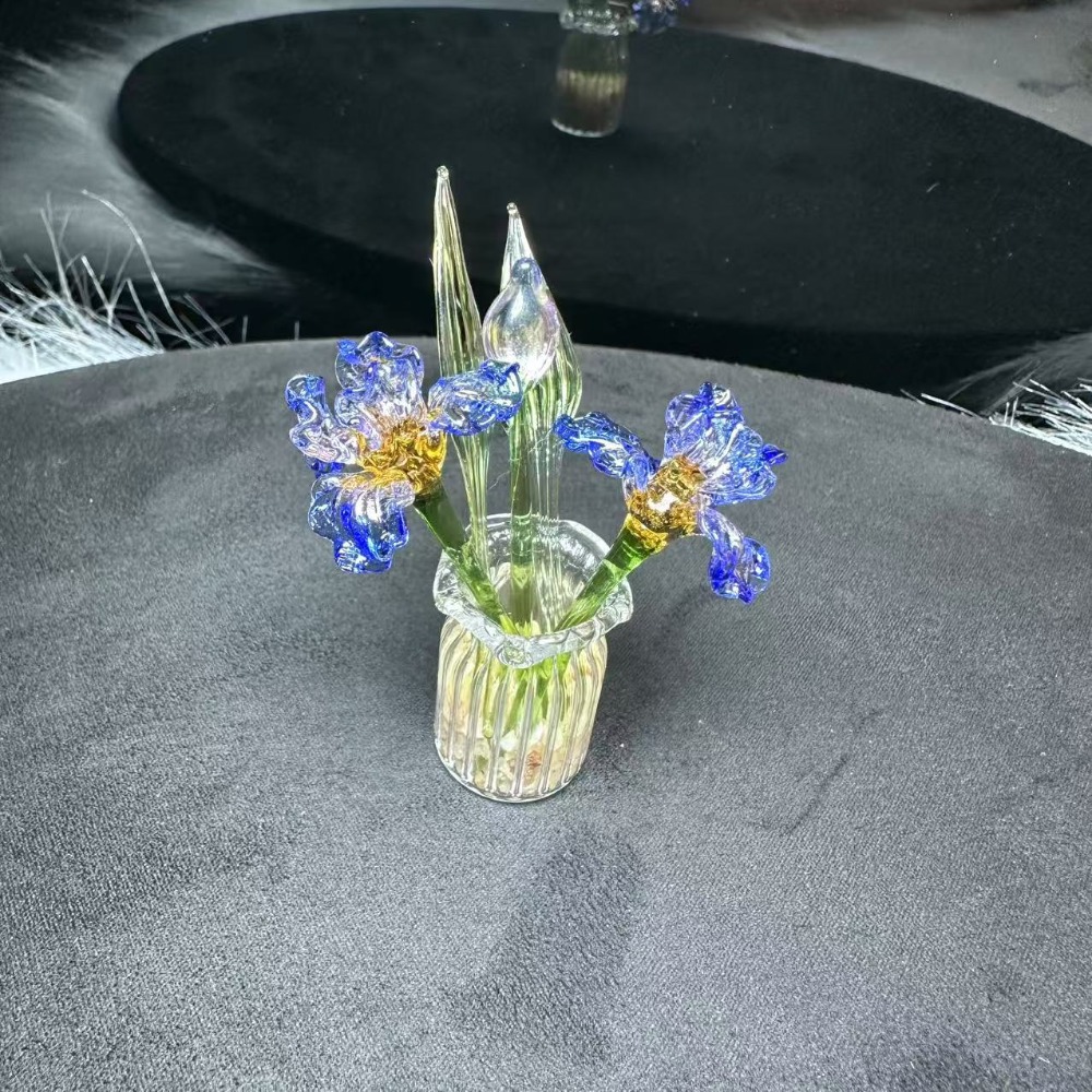 1 PC Handmade Glass Floral Bou - Desk Setup Computer recension och pris