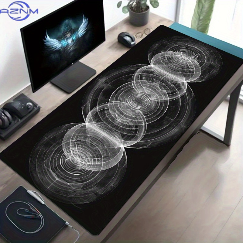 Large Black and White Spiral P - Desk Setup Or Set Up recension och pris