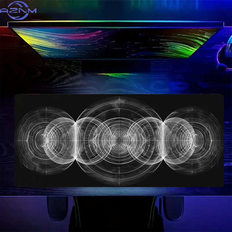 Large Black and White Spiral P - Desk Setup Or Set Up recension och pris