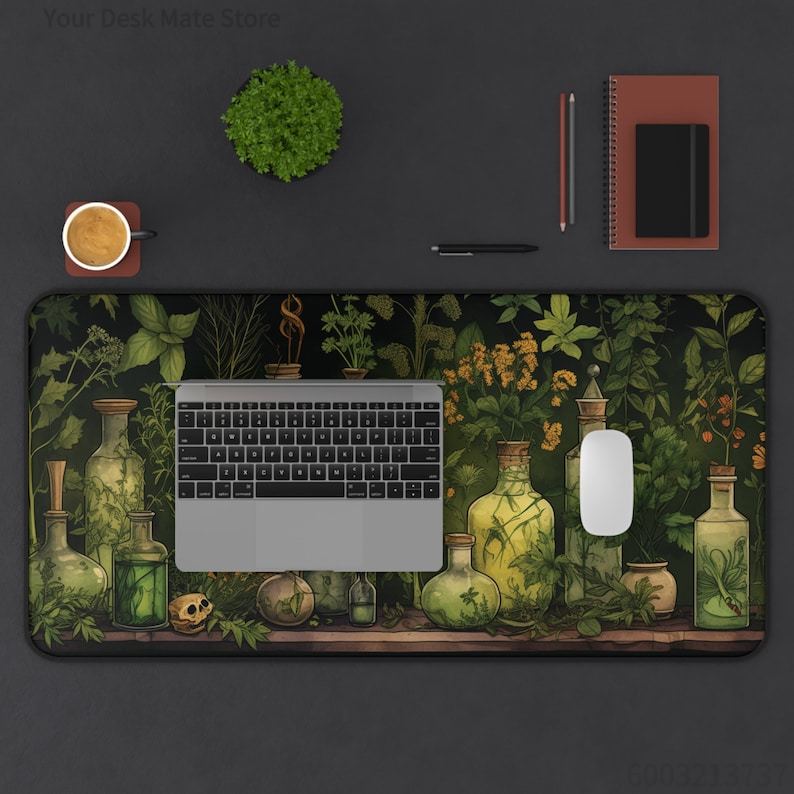 Witchy Botanical Potions Plant - Desk Setup With Plants recension och pris