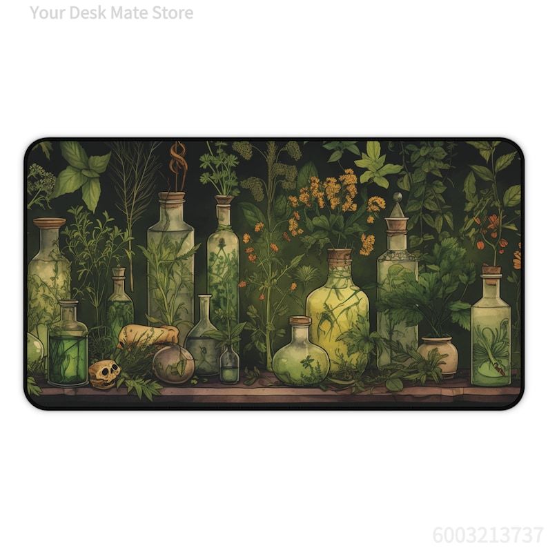 Witchy Botanical Potions Plant - Desk Setup With Plants recension och pris