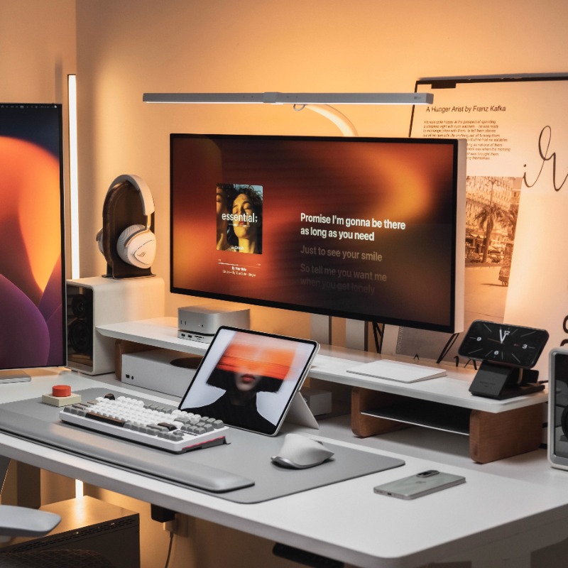 Modern Monitor Riser Stand Erg - Desk Setup For Laptop And Monitor recension och pris