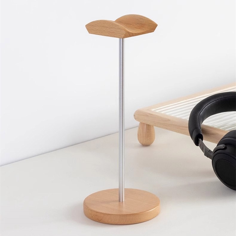 Black Walnut Wood & Aluminum H - Headphone Hook Under recension och pris
