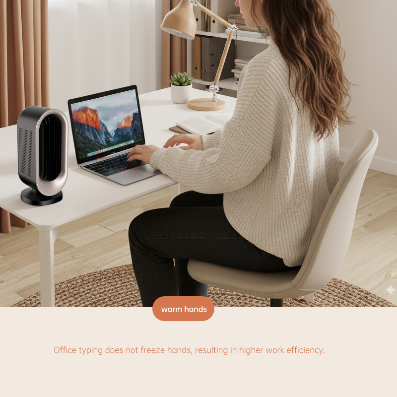 1200W PTC Ceramic Desktop Heat - Desk Setup Room recension och pris