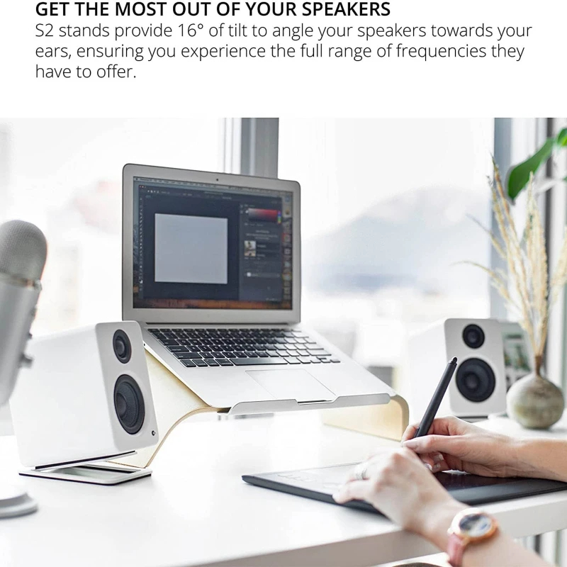 Xnyocn Desktop Speaker Stand N - Speaker Desk Setup recension och pris