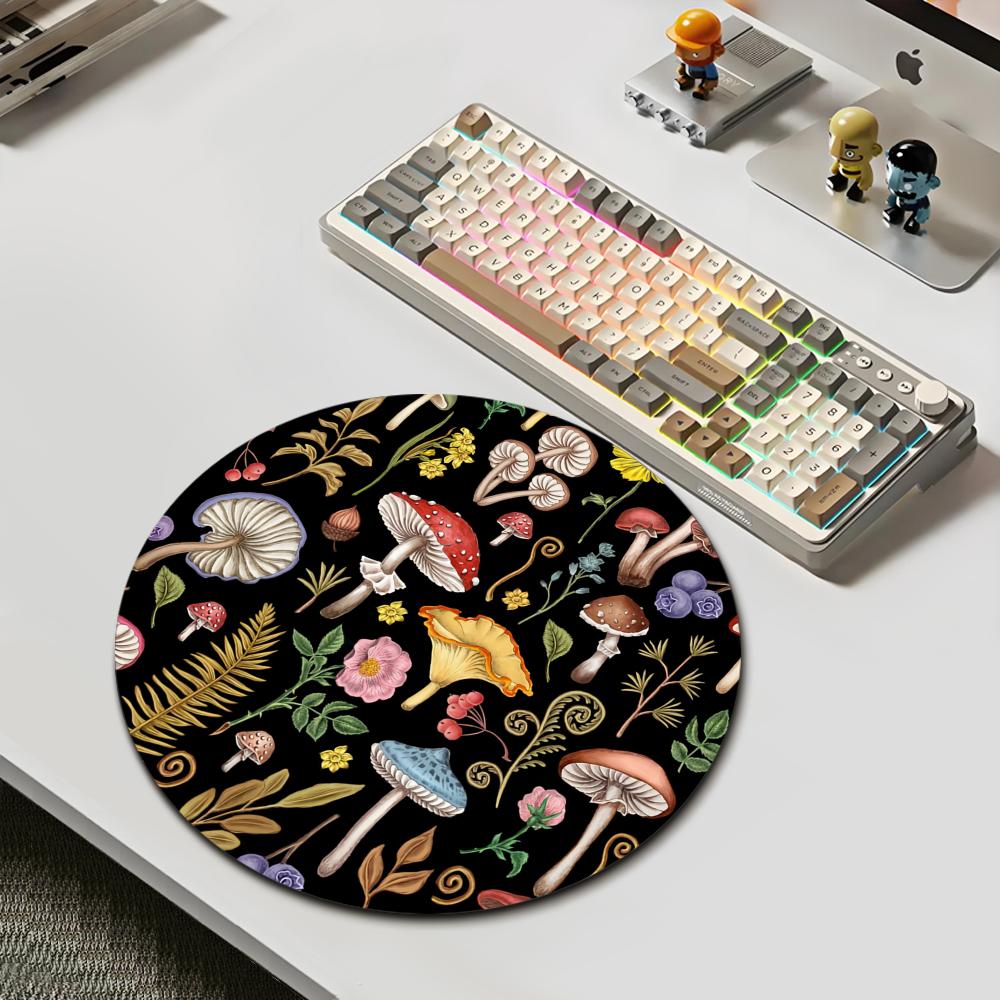 Round Forest Plant Mouse Pad R - Desk Setup With Plants recension och pris