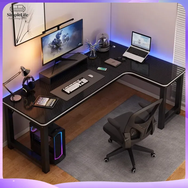 Corner Gaming Desk Computer De - Desk Setup For Laptop And Monitor recension och pris