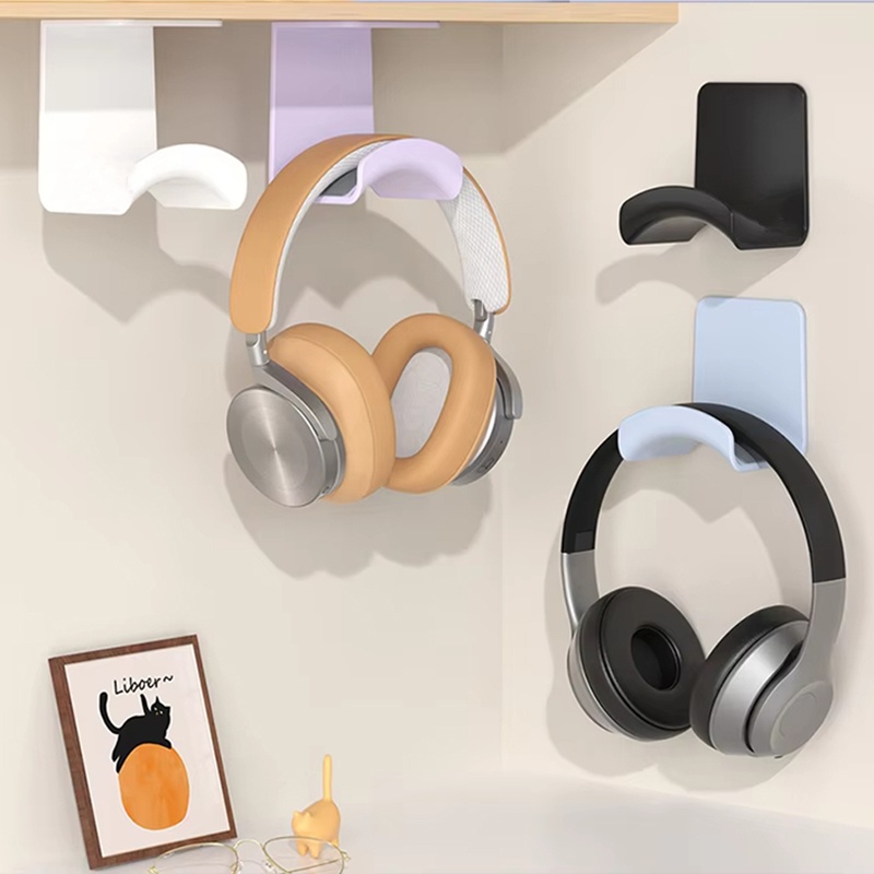 2Pcs Universal Plastic Wall Mo - Headphone Hook Under recension och pris