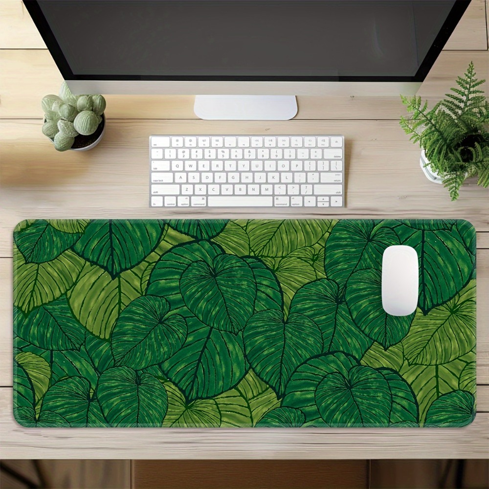 Tropical green leaf expandable - Desk Setup With Plants recension och pris