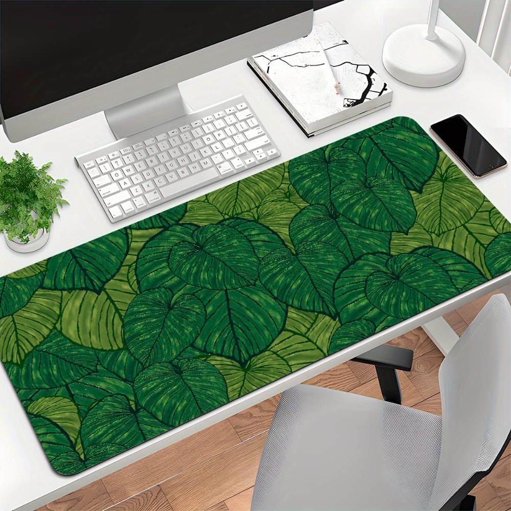 Tropical green leaf expandable - Desk Setup With Plants recension och pris