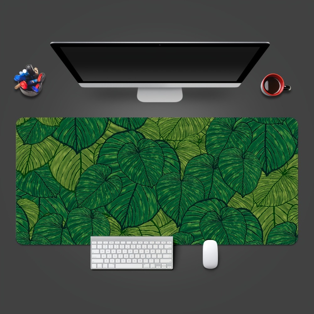 Tropical green leaf expandable - Desk Setup With Plants recension och pris