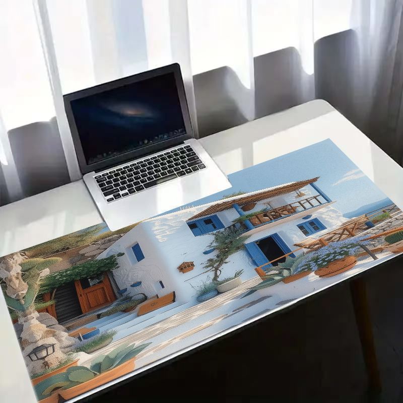 Brand Mediterranean Mouse Pad  - Desk Setup With Plants recension och pris