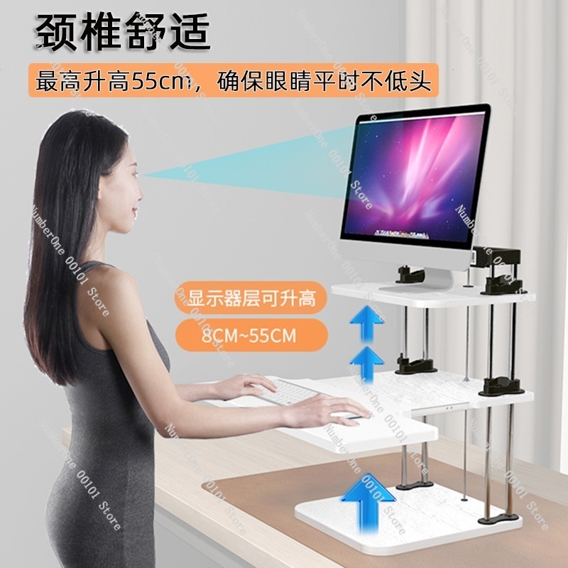 Height-Adjustable Standing Des - Desk Setup For Laptop And Monitor recension och pris