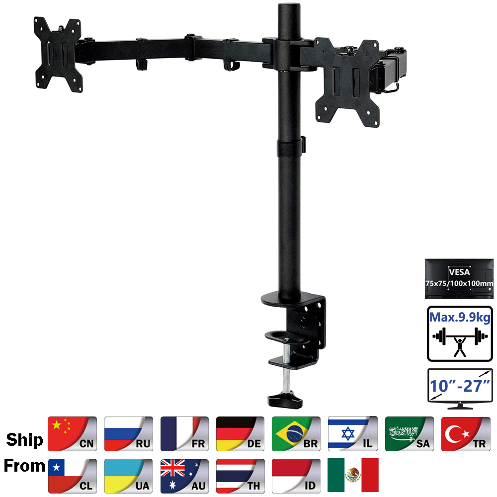 MS02 Desktop Clamping Full Mot - Desk Setup Monitor Arm recension och pris