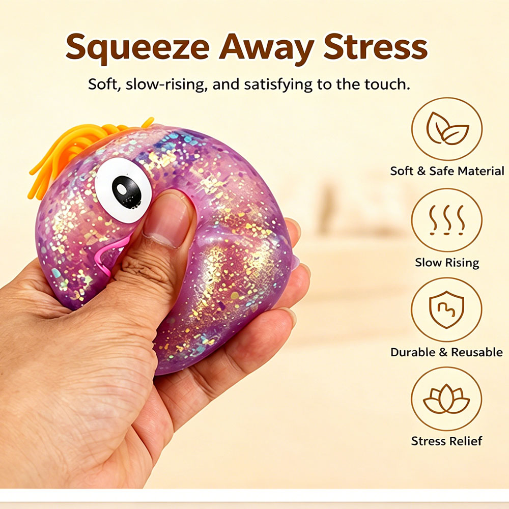 Kawaii Maltose Monster Squishy - Desk Setup Room recension och pris