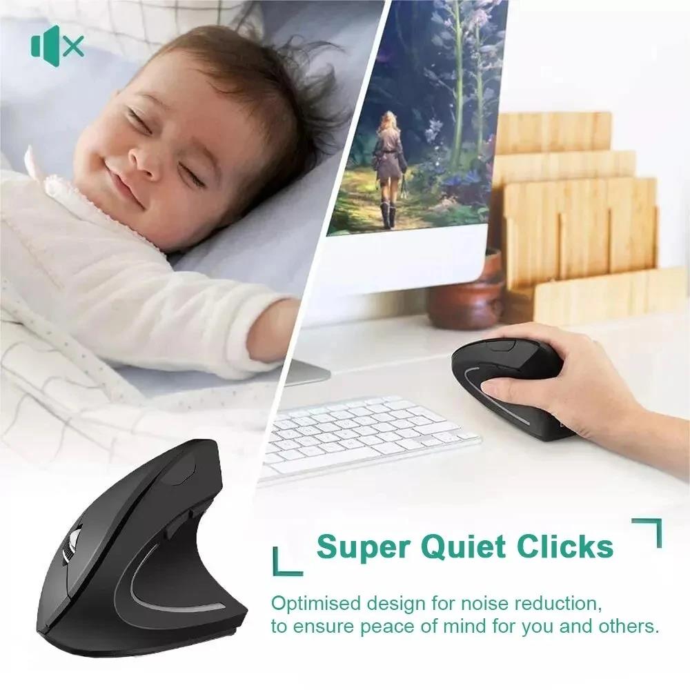 Ergonomic Wireless Mouse 1600  - Desk Setup Programmer recension och pris