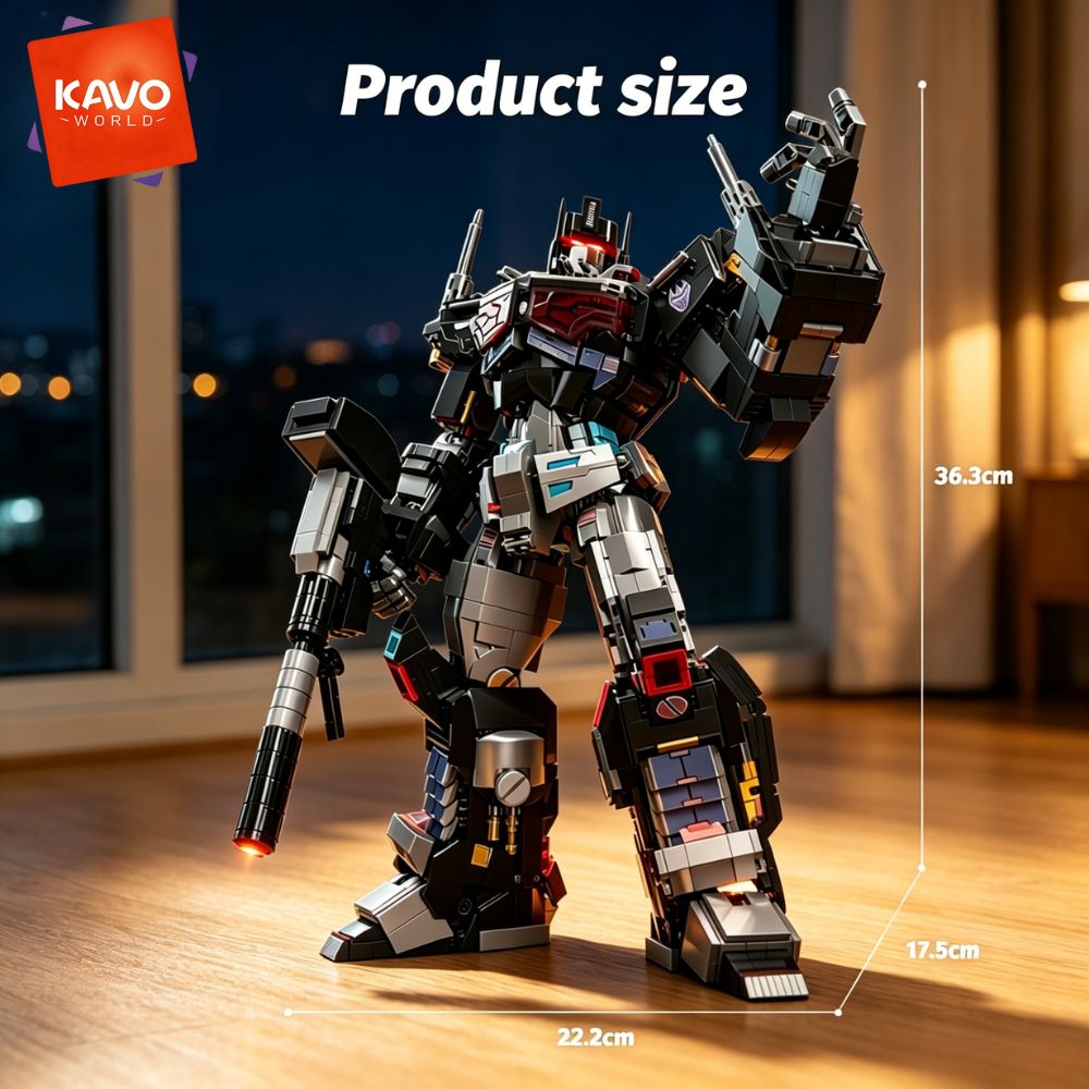 KAVOWORLD 2045pcs Future Mecha - Desk Setup Small Room recension och pris