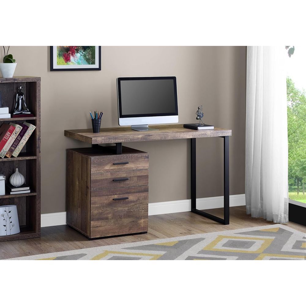 48 Reclaimed Wood Desk with Si - Desk Setup Or Set Up recension och pris