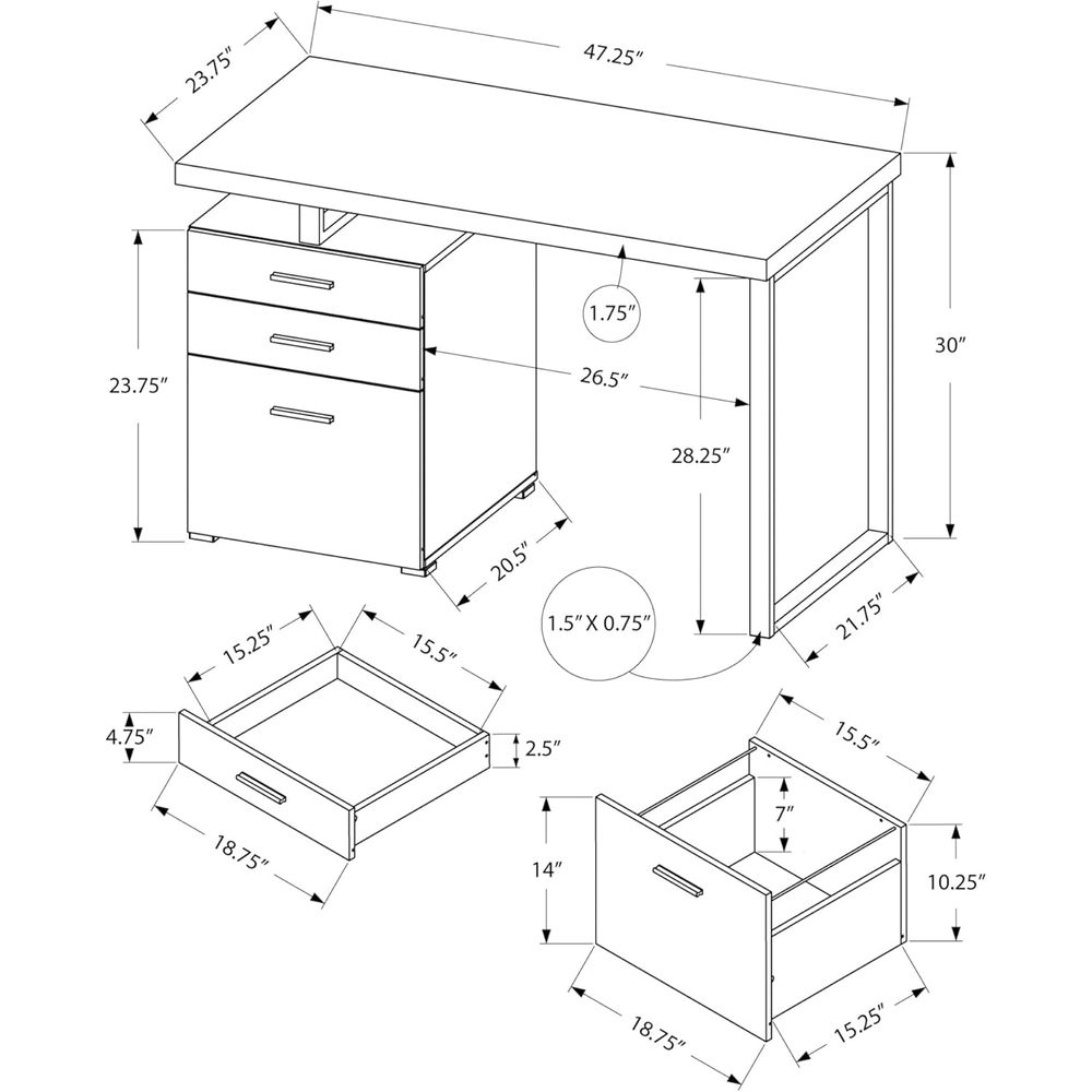 48 Reclaimed Wood Desk with Si - Desk Setup Or Set Up recension och pris