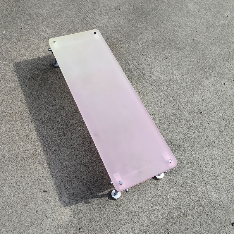 ‌Aesthetic Pink Gradient Acryl - Desk Setup For Laptop And Monitor recension och pris
