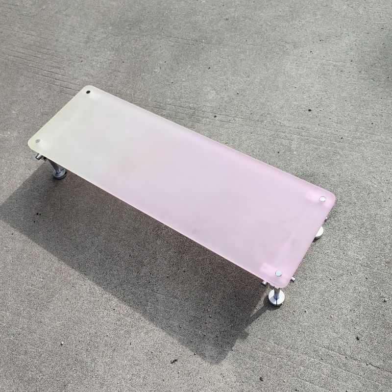 ‌Aesthetic Pink Gradient Acryl - Desk Setup For Laptop And Monitor recension och pris
