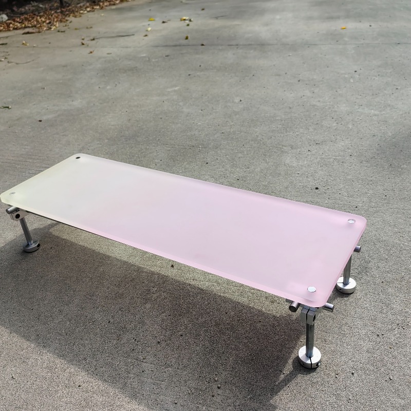 ‌Aesthetic Pink Gradient Acryl - Desk Setup For Laptop And Monitor recension och pris