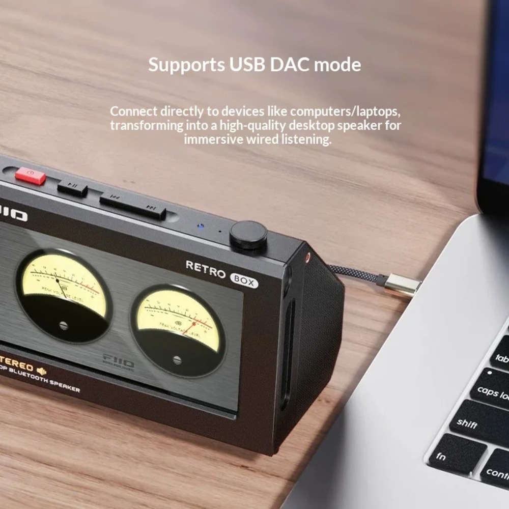 FiiO RETRO BOX Cassette Style  - Speaker Desk Setup recension och pris