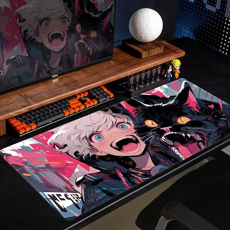 Anime Black Cat Gaming Mouse P - Desk Setup Anime recension och pris
