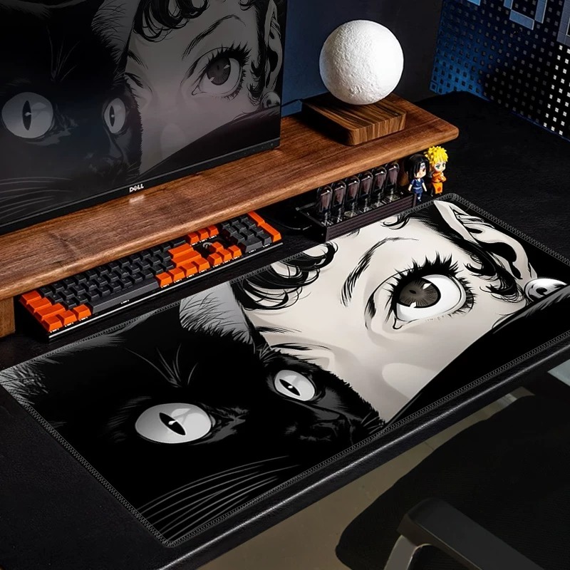 Anime Black Cat Gaming Mouse P - Desk Setup Anime recension och pris