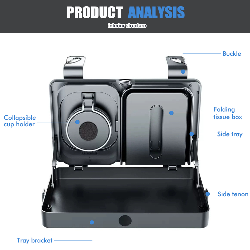 Car Back Seat Organizer Foldab - Desk Setup Computer recension och pris