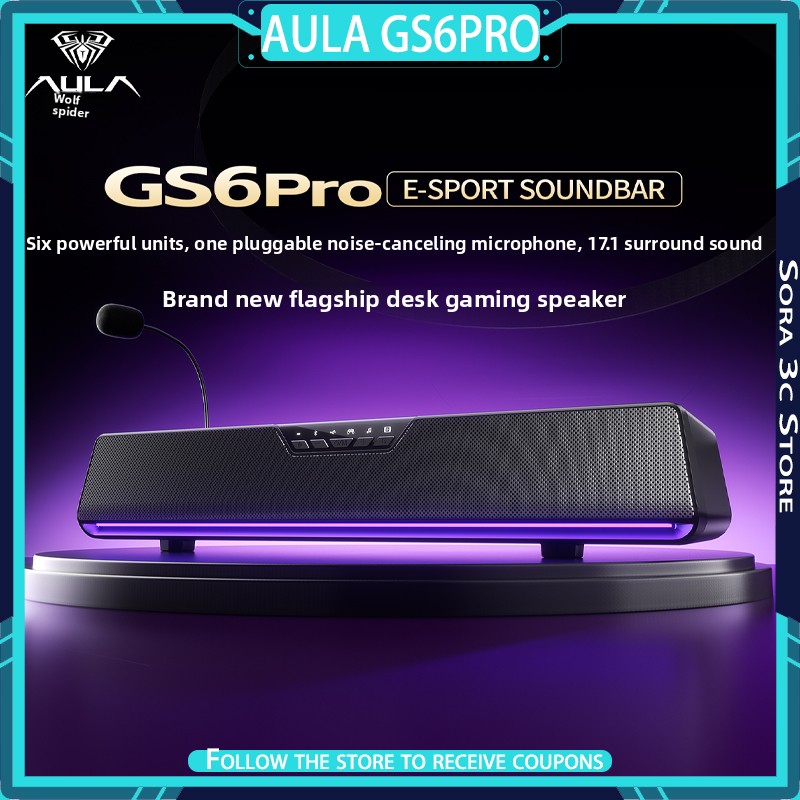 AULA GS6Pro Esports Speaker Bl - Speaker Desk Setup recension och pris