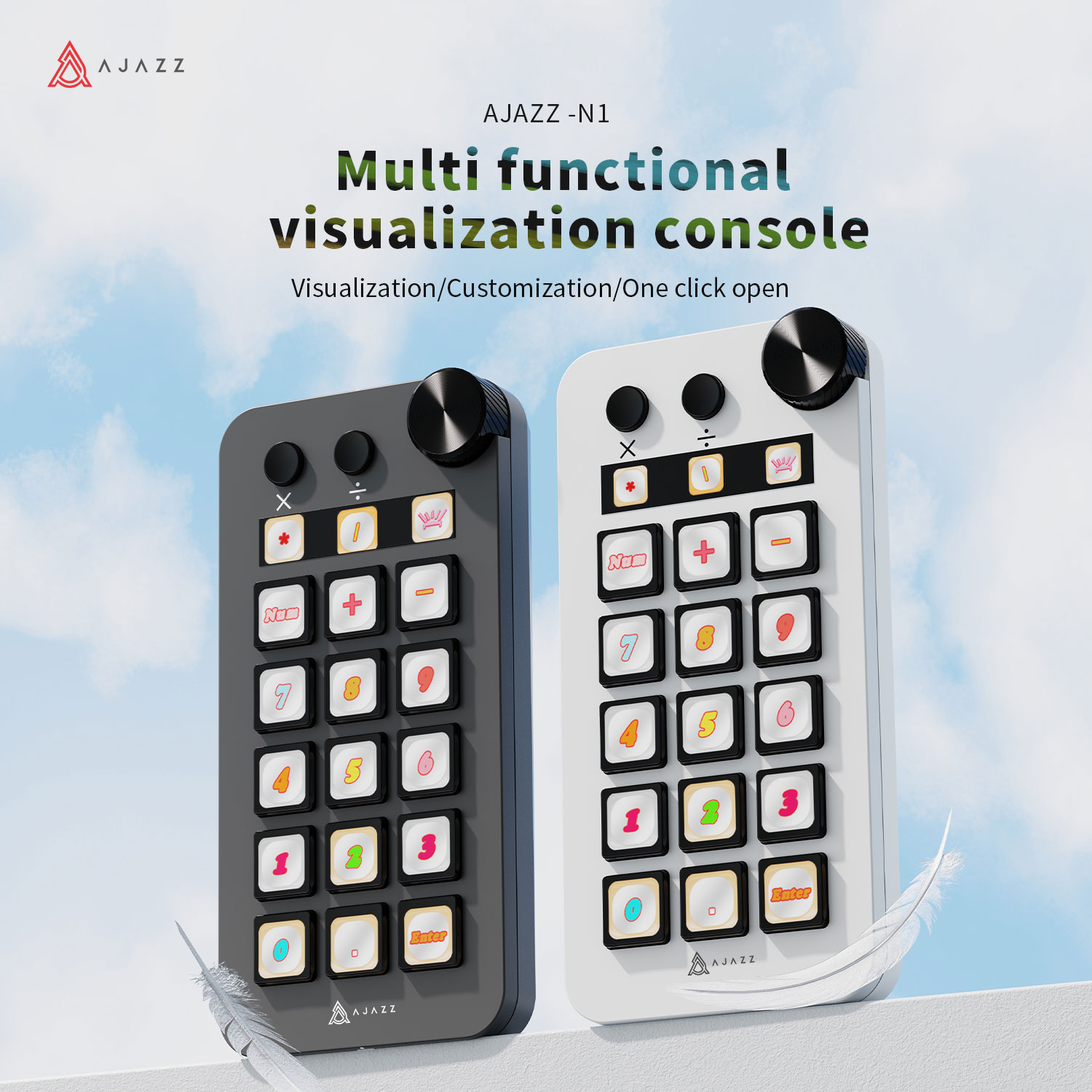 Ajazz N1 Programmable Macro Ke - Desk Setup Programmer recension och pris