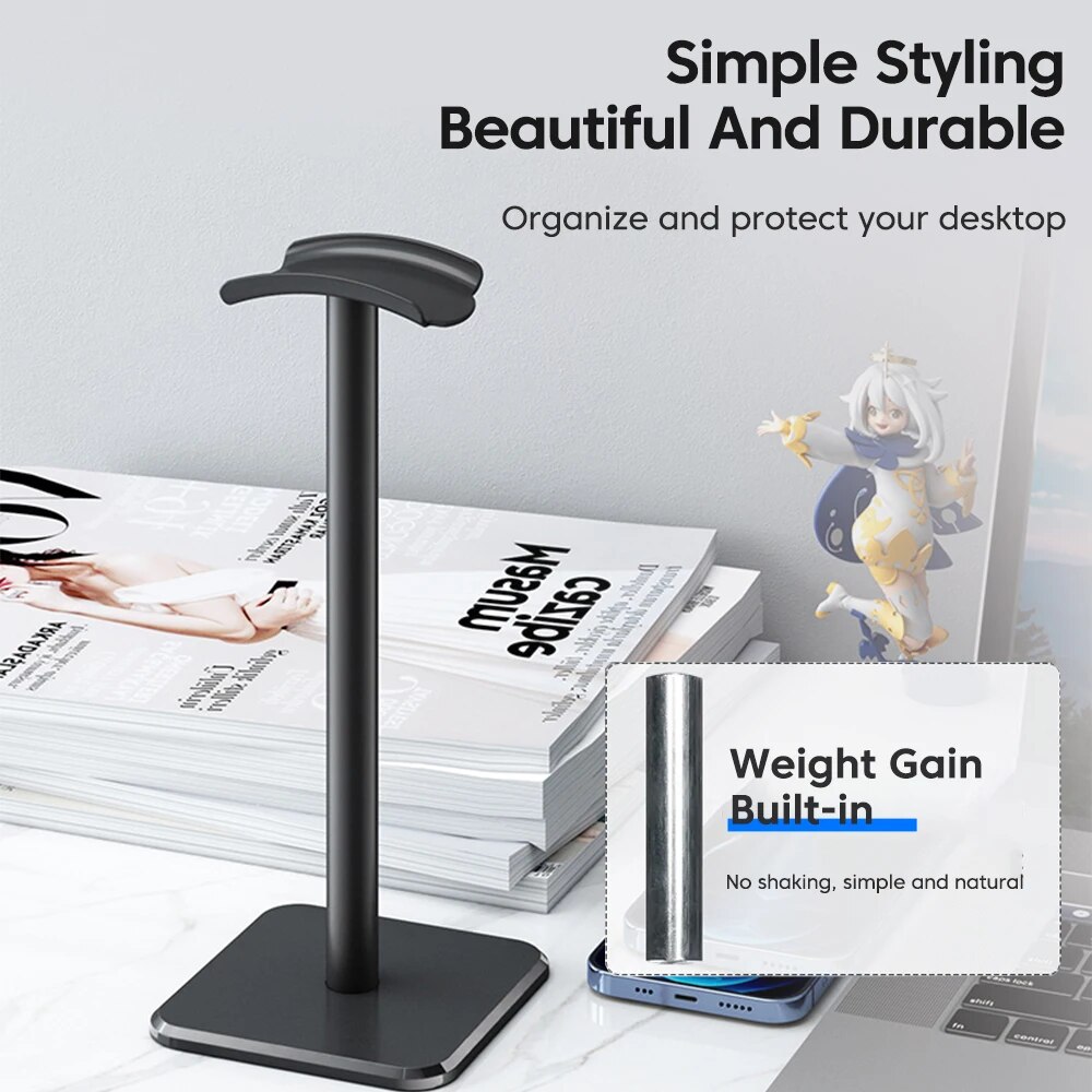 Universal Headphone Stand Alum - Headphone Hook Under recension och pris