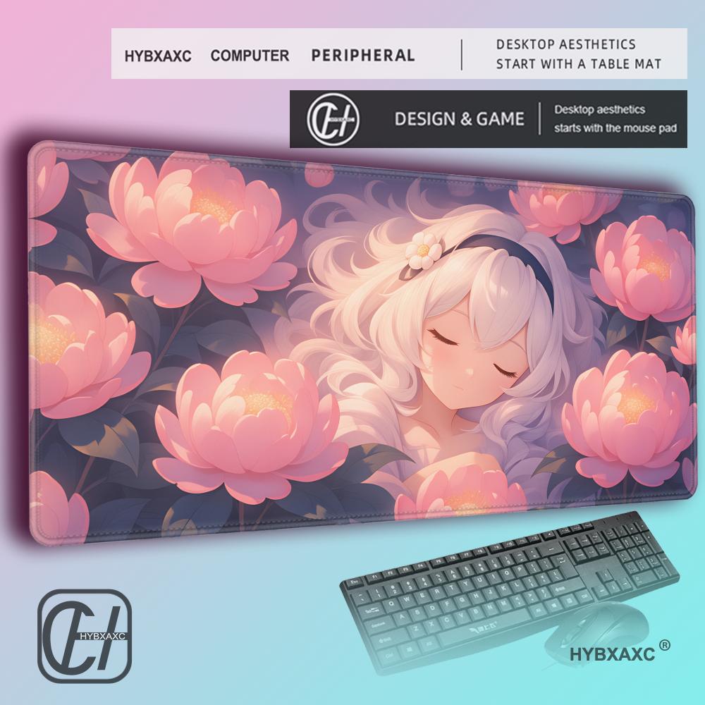 HYBXAXC Kawaii Pink Peony Drea - Desk Setup Dream recension och pris