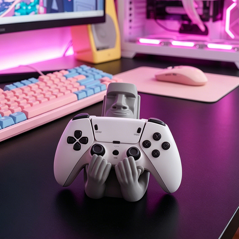 Funny Moai Stone Resin Gamepad - Desk Setup Ps5 recension och pris