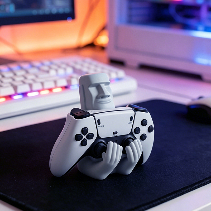 Funny Moai Stone Resin Gamepad - Desk Setup Ps5 recension och pris