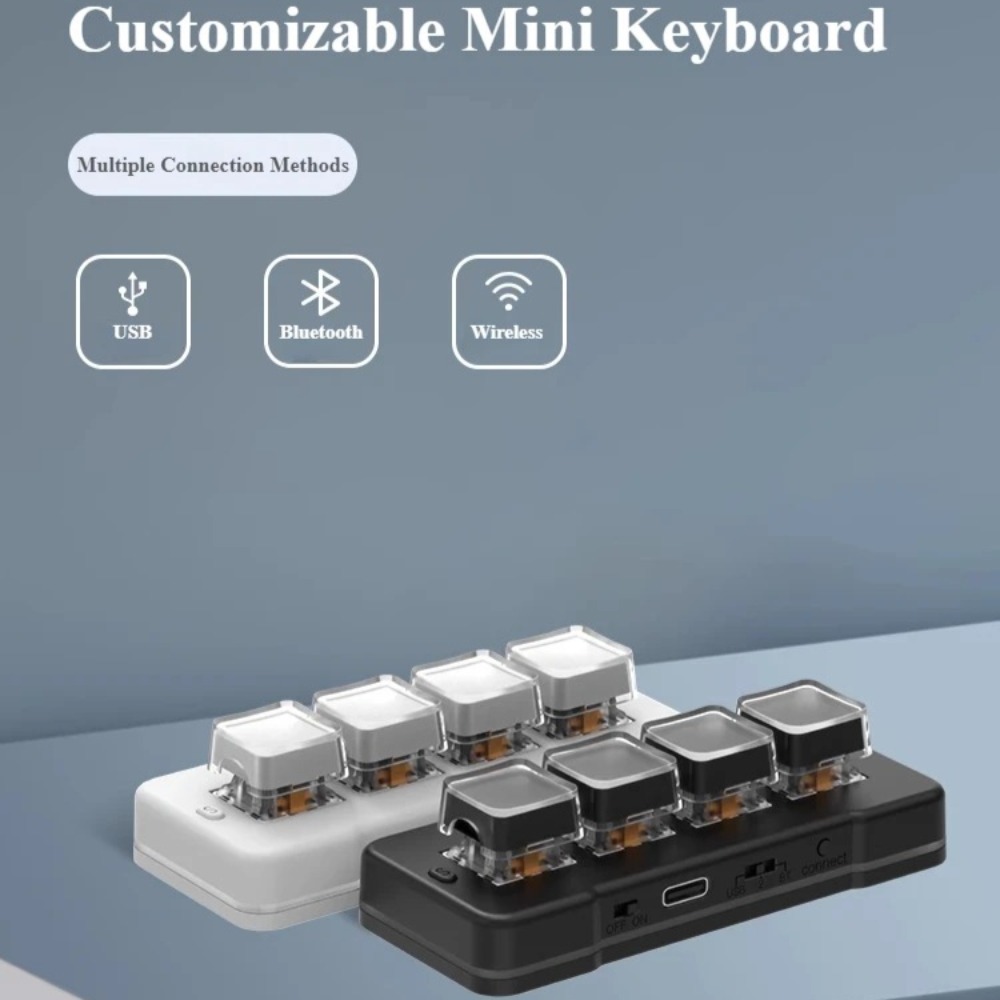 MK424Pro 4-Key Wireles Mini Ke - Desk Setup Programmer recension och pris